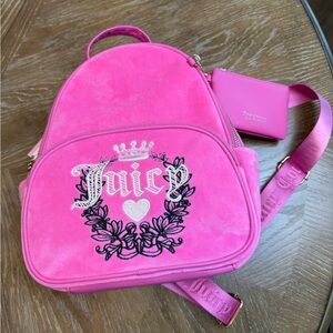 Juicy Couture Bright Pink Backpack NWT